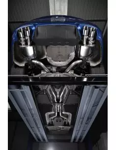 BMW M5 (F10) Milltek Sport Cat-Back 4x 90 chrome GT utblås med aktiva avgasventiler