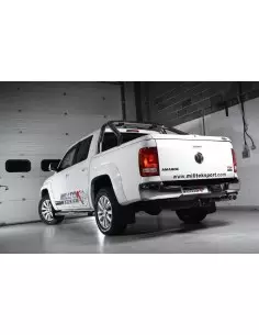 VW Amarok 2,0TDi Milltek Sport från Partikelfilter 2x 100x80 Ovala chrome utblås
