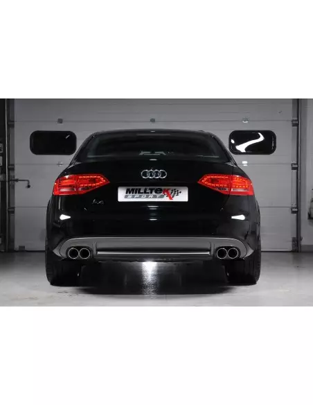 Audi A4 2,0TDi S-line B8 Milltek Sport Cat-Back 4x 80 chrome GT utblås (kräver S4 diffuser)