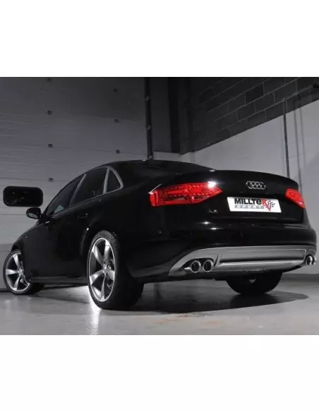 Audi A4 2,0TDi S-line B8 Milltek Sport Cat-Back 4x 80 chrome GT utblås (kräver S4 diffuser)