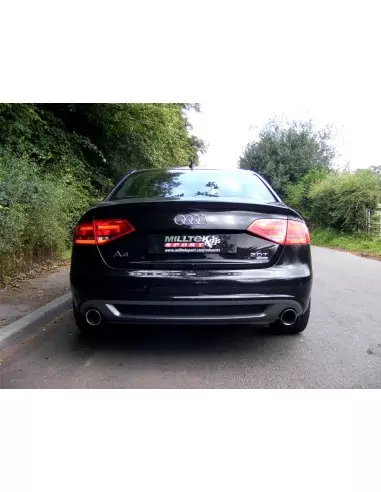 Audi A4 2,0TDi S-line B8 Milltek Sport Cat-Back 2x 100 chrome GT utblås