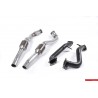 Audi RS6 4,0TFSi C7 Milltek Sport Downpipes som är med svart coating och 100 cells racekatalysatorer