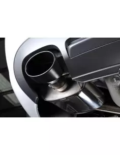 Audi S5 3,0TFSi Sportback B8 Milltek Sport Cat-Back 2x 150x95 svarta ovala utblås med aktiva avgasventiler