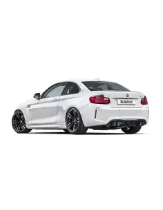 BMW M2 F87 Akrapovic Evolution System i Titan med kolfiber utblås 2