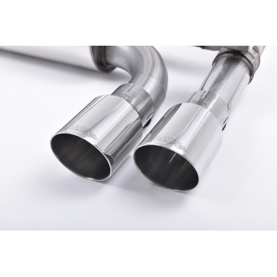 BMW M2 F87 Milltek Sport Cat-Back 4x GT90 Chrome utblås med aktiva avgasventiler