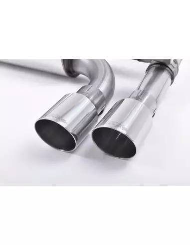 BMW M2 F87 Milltek Sport Cat-Back 4x GT90 Chrome utblås med aktiva avgasventiler