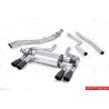 BMW M2 F87 Milltek Sport Cat-Back 4x GT90 Svarta utblås med aktiva avgasventiler