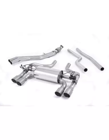 BMW M2 F87 Milltek Sport Cat-Back 4x GT90 Titan utblås med aktiva avgasventiler