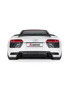 Audi R8 V10 mk2 2015+ Akrapovic Slip-On i Titan med kolfiber utblås