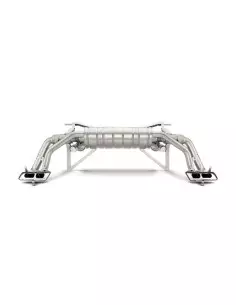 Audi R8 V10 mk2 2015+ Akrapovic Slip-On i Titan med kolfiber utblås 2