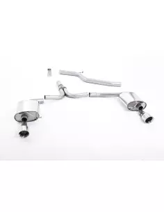 Audi A5 2,0TDi S-line B8 Milltek Sport Cat-Back 2x 100 Chrome GT utblås