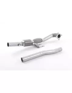 VW Scirocco 2,0TSi GT Milltek Sport 3" gjuten Downpipe med racekatalysator