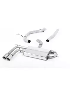 VW Scirocco 2,0TDi GT 177hk Milltek Sport från Partikelfilter 2x 80 chrome GT utblås 2