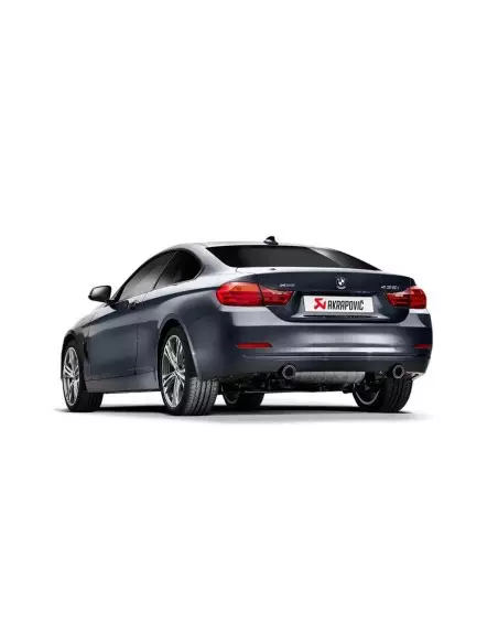 BMW 435i F32 / F33 Akrapovic Evolution System i rostfritt med kolfiber utblås