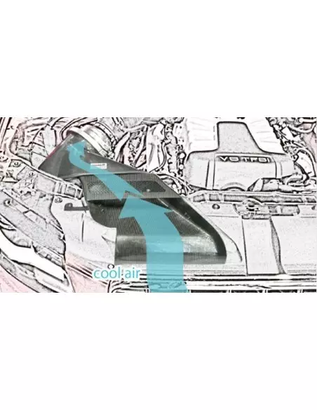Audi S5 3,0TFSi B8 GruppeM Kolfiber insugskit