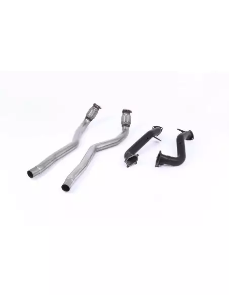 Audi RS6 4,0TFSi C7 Milltek Sport Downpipes med svart coating och utan katalysatorer