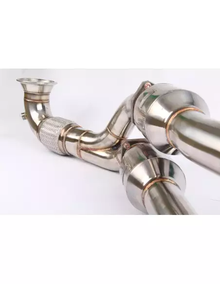Audi RS3 2,5TFSi 8P Wagner Tuning Downpipes med 2x 100 Cell racekatalysatorer
