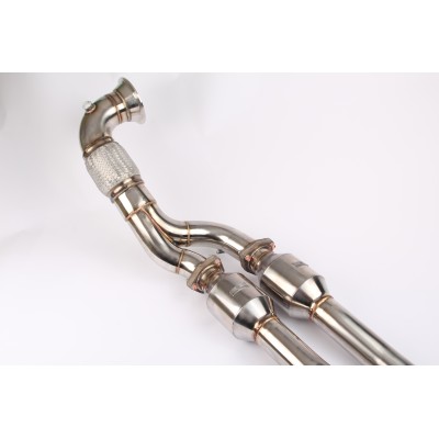 Audi RS3 2,5TFSi 8P Wagner Tuning Downpipes med 2x 100 Cell racekatalysatorer