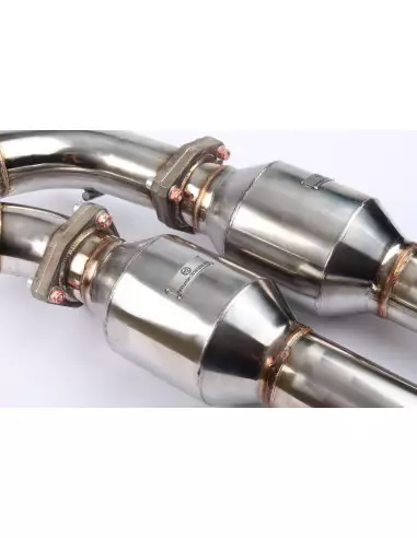 Audi TTRS 2,5TFSi 8J Wagner Tuning Downpipes med 2x 100 cell racekatalysatorer
