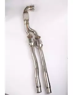 Audi TTRS 2,5TFSi 8J Wagner Tuning Downpipes med 2x 100 cell racekatalysatorer