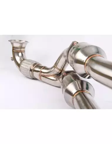 Audi TTRS 2,5TFSi 8J Wagner Tuning Downpipes med 2x 100 cell racekatalysatorer