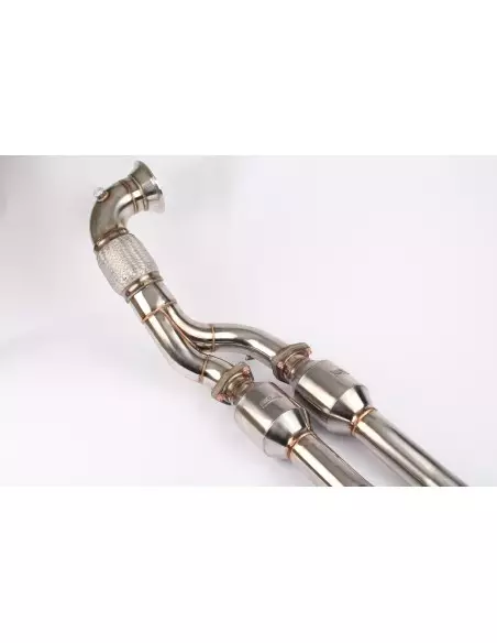 Audi TTRS 2,5TFSi 8J Wagner Tuning Downpipes med 2x 100 cell racekatalysatorer