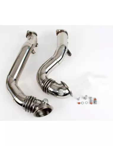 BMW 135i E82 N54 Wagner Tuning Downpipes utan katalysatorer