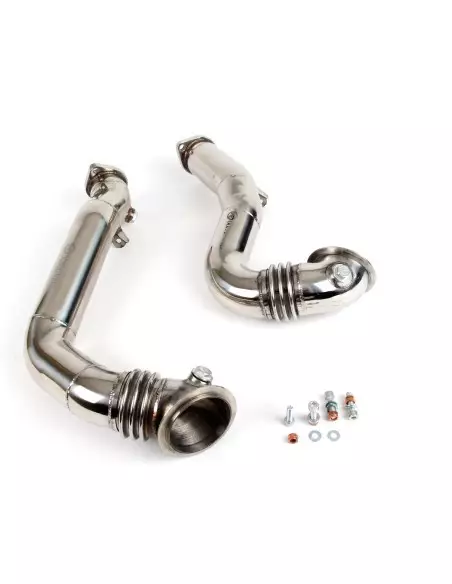 BMW 135i E82 N54 Wagner Tuning Downpipes utan katalysatorer