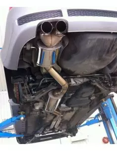 Audi RS4 B5 Stertman Motorsport Turbo-Back avgassystem i rostfritt med HJS racekatalysatorer
