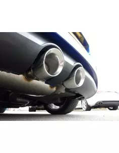 VW Golf R32 mk5 Milltek Sport Cat-Back 2x 100 chrome GT utblås - Non-Resonated (mindre-dämpad) 2