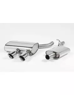 VW Golf R32 mk5 Milltek Sport Cat-Back 2x 100 chrome GT utblås - Resonated (dämpad)