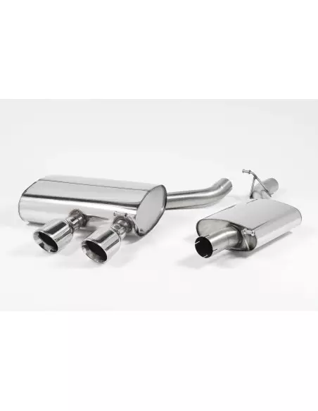 VW Golf R32 mk5 Milltek Sport Cat-Back 2x 100 chrome GT utblås - Resonated (dämpad)