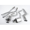 Audi RS6 4,0TFSi C7 Milltek Sport Cat-Back avgassystem använder original avgasventiler - Non-Resonated (mindre-dämpad)