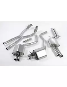 Audi RS7 4,0TFSi 4G Milltek Sport Cat-Back avgassystem använder original avgasventiler - Resonated (dämpad)