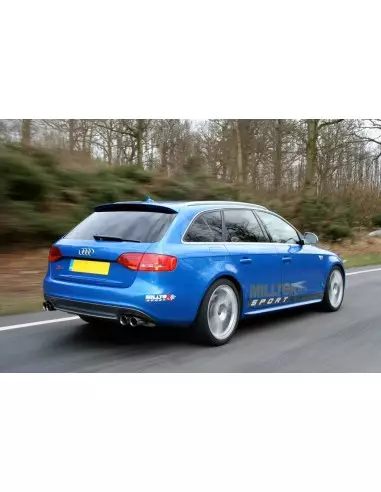 Audi S4 3,0TFSi B8 Milltek Sport Cat-Back 4x 80 chrome GT utblås - Resonated (dämpad)