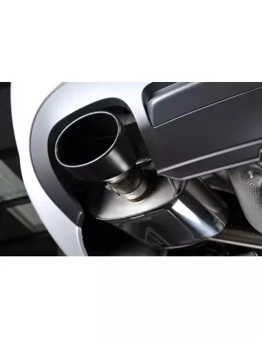 Audi S4 3,0TFSi B8 Milltek Sport Cat-Back 2x 150x95 Svarta ovala utblås - Non-Resonated (mindre-dämpad)