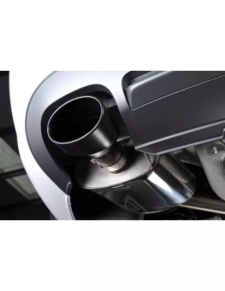 Audi S4 3,0TFSi B8 Milltek Sport Cat-Back 2x 150x95 Svarta ovala utblås - Non-Resonated (mindre-dämpad)