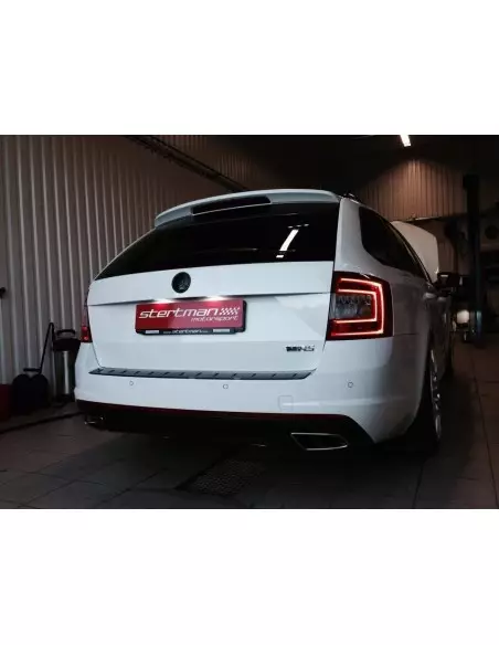 Skoda Octavia 2,0TFSi RS 5E Milltek Sport 3" Cat-Back avgassystem - Non-Resonated (mindre-dämpad)