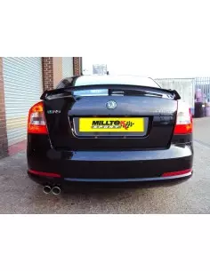 Skoda Octavia 2,0TSi RS Milltek Sport Cat-Back 2x 76,2 JET utblås - Resonated (dämpad)
