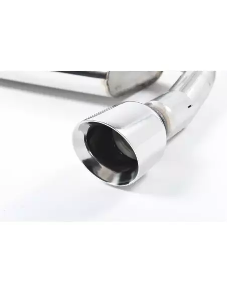 VW Golf GTi mk7 Milltek Sport 3" Cat-Back 2x 100 GT chrome utblås - Resonated (dämpad)