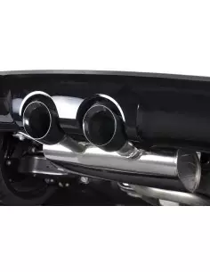 VW Golf R mk6 Milltek Sport 3" "RACE" Cat-Back 2x 100 GT svarta utblås - Non-Resonated (mindre-dämpad) 2