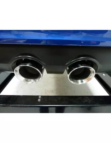VW Golf R mk6 Milltek Sport 2,75" Cat-Back 2x 100 GT chrome utblås med aktiva avgasventiler - Resonated (dämpad)
