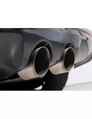 VW Golf R mk6 Milltek Sport 2,75" Cat-Back 2x 100 GT titan utblås med aktiva avgasventiler - Non-Resonated (mindre-dämpad)