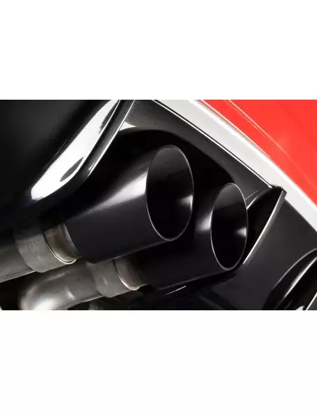 Audi RS3 2,5TFSi 8P Milltek Sport 3" Cat-Back 2x 90 Svarta GT utblås med avgasventiler - Resonated (dämpad)