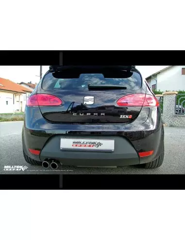 Seat Leon 2,0TFSi Cupra Milltek Sport Cat-Back 2x 80 JET utblås - Resonated (dämpad)