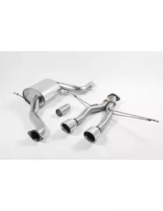 Seat Leon 2,0TFSi Cupra R (UK) Milltek Sport Cat-Back 2x 100 chrome GT utblås - Resonated (dämpad)