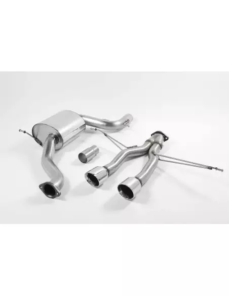 Seat Leon 2,0TFSi Cupra R (UK) Milltek Sport Cat-Back 2x 100 chrome GT utblås - Resonated (dämpad)