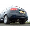 Audi A3 2,0T Sportback Quattro 8P Milltek Sport Cat-Back 2x 76 JET utblås - Resonated (dämpad)