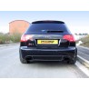 Audi RS4 4,2 V8 B7 Milltek Sport Cat-Back 2x svarta ovala utblås (utan avgasstyrning) - Resonated (dämpad)