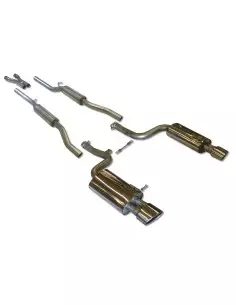 Audi RS4 4,2 V8 B7 Milltek Sport Cat-Back 2x chrome ovala utblås (utan avgasstyrning) - Resonated (dämpad)